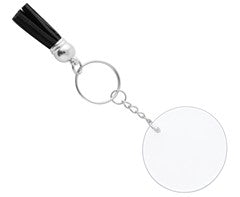 Acrylic Keychain with Tassles