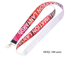 Matte Poly Lanyard Single Sided with Lobster Ring