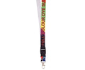 Glossy Poly Lanyard Single Sided with Buckle&Ring