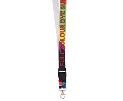 Glossy Poly Lanyard Single Sided with Buckle&Ring