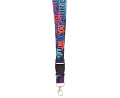 Matte Poly Lanyard Double Sided with Buckle & Ring