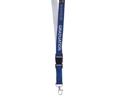 Petersham Lanyard Single Sided with Buckle & Ring