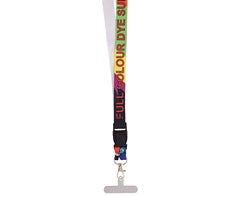 Glossy Poly Lanyard Single Sided & Buckle&Hangtab
