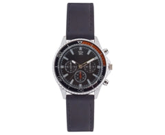 Mens PU Sporty Tach Watch