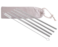 5-Piece SS Straws & Pipe Cleaner
