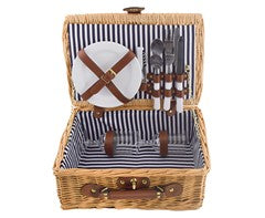 2-Person Rattan Picnic Basket - Small