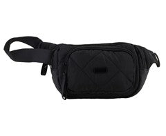 Quilted Double Pocket Moon Bag