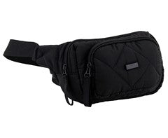 Quilted Double Pocket Moon Bag