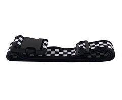 Checkered Luggage Strap & Tag