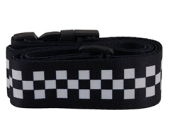 Checkered Luggage Strap & Tag