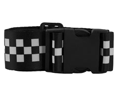 Checkered Luggage Strap & Tag
