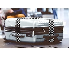 Checkered Luggage Strap & Tag