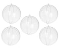 5-Pack Fillable Christmas Bauble Set