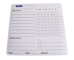 Fridge Magnet Chore Tracker & Reward Set