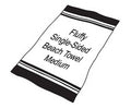 Sample-Fluffy Single-Sided Beach Towel-Medium