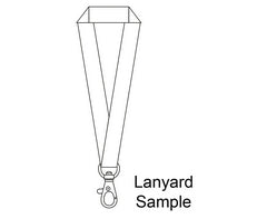 Sample-Lanyard Double Side Sub with LobsterRing