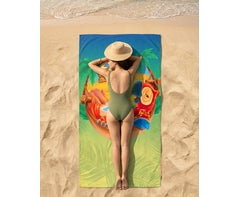 Smooth Custom Single-Sided Beach Towel - Large